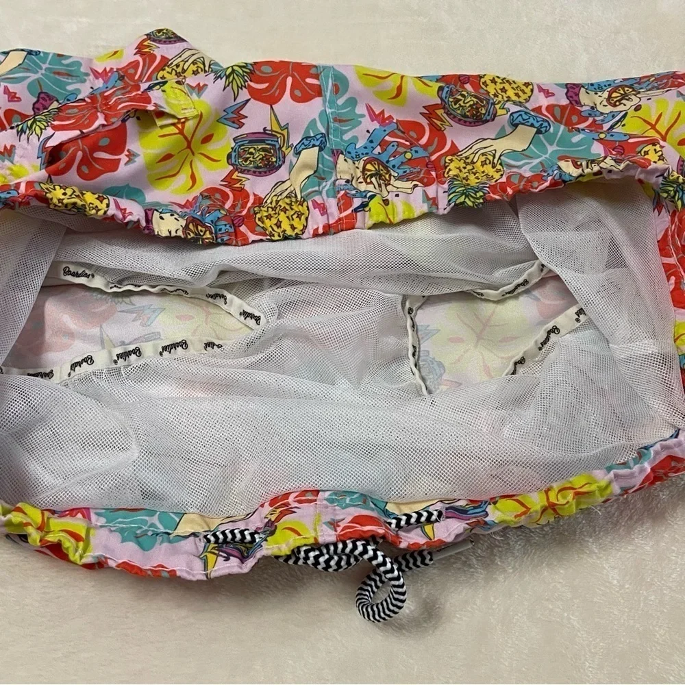BOARDIES / Tropical Pineapple Scubba Print Swim Trunks Size L